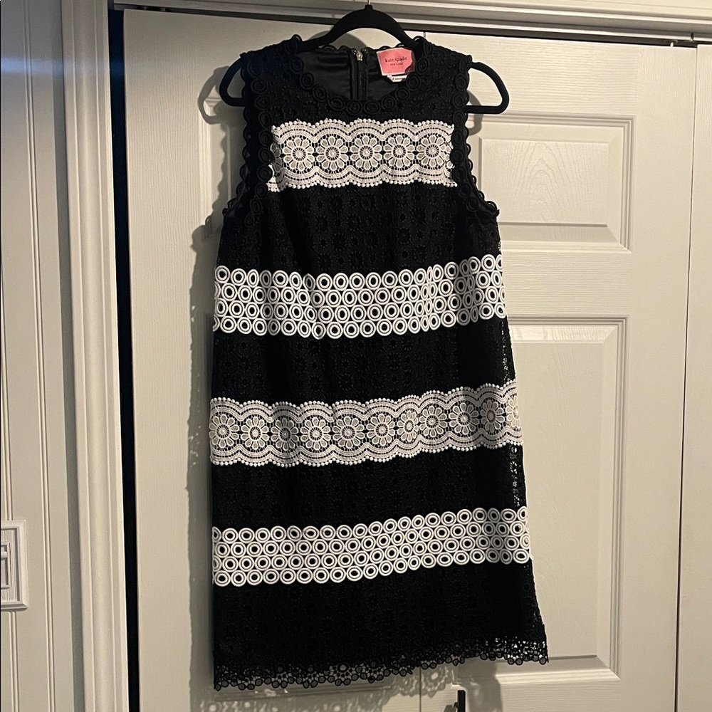 Kate Spade Black and White Lace Dress